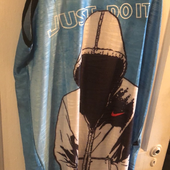 nike just do it Tank Top Size XXL With Refective Olympic Jacket Printed On Front - Picture 2 of 10